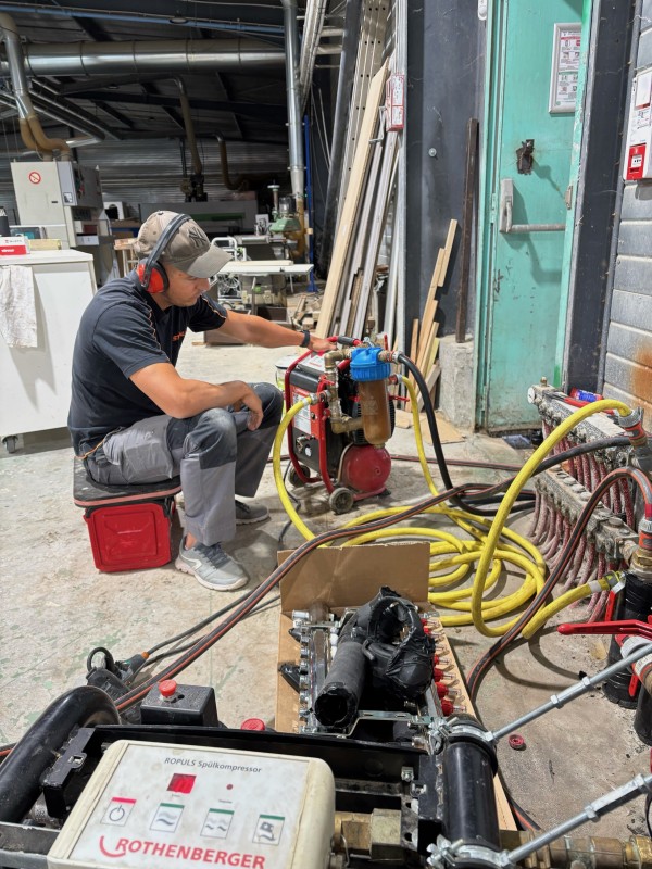 Désembouage d'un plancher par ECO SYSTEME