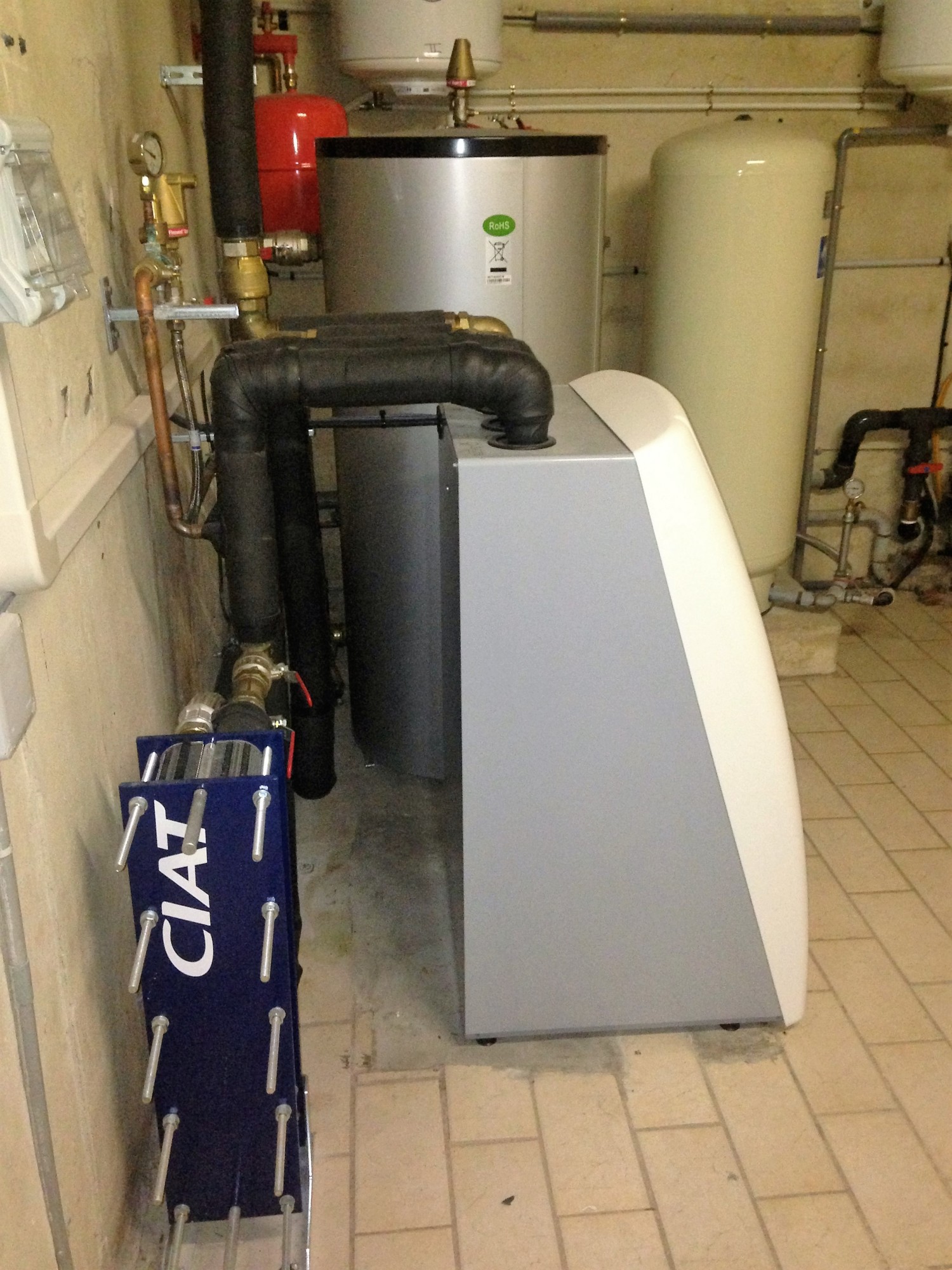 Aquathermie Ciat avec échangeur de barrage